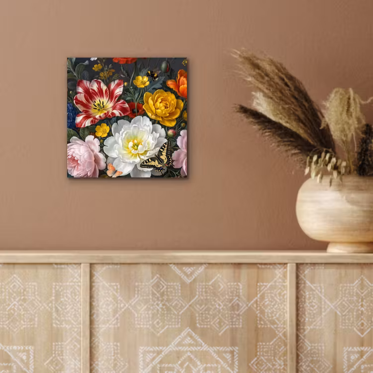 Bloemen - Boeket - Klassiek - Kleurrijk - Natuur aluminium wit klein -sfeer4