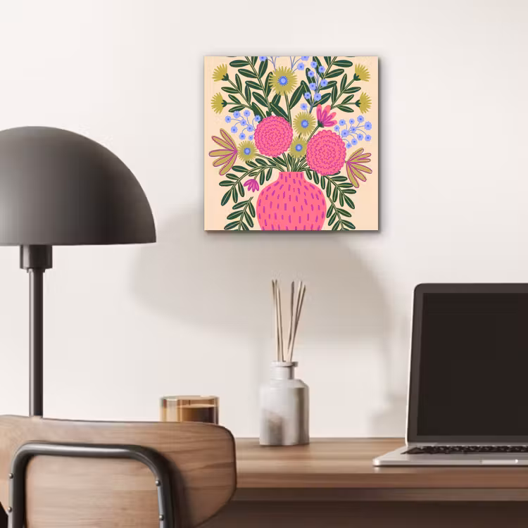 Bloemen - Boeket - Natuur - Abstract - Roze aluminium wit klein -sfeer5