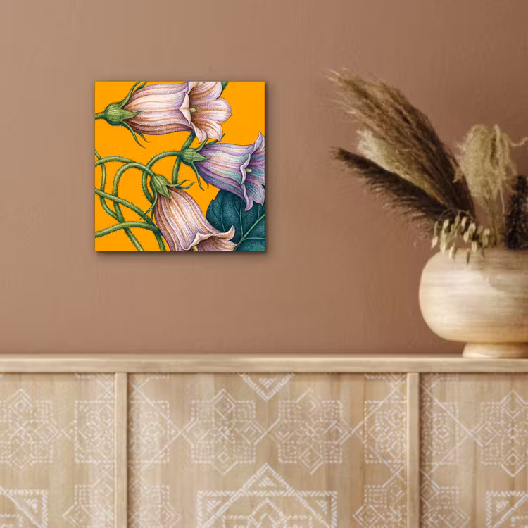 Alu-Dibond-Bild - Blumen – Botanik – Gelb - Bloemen - Botanisch - Geel aluminium wit klein