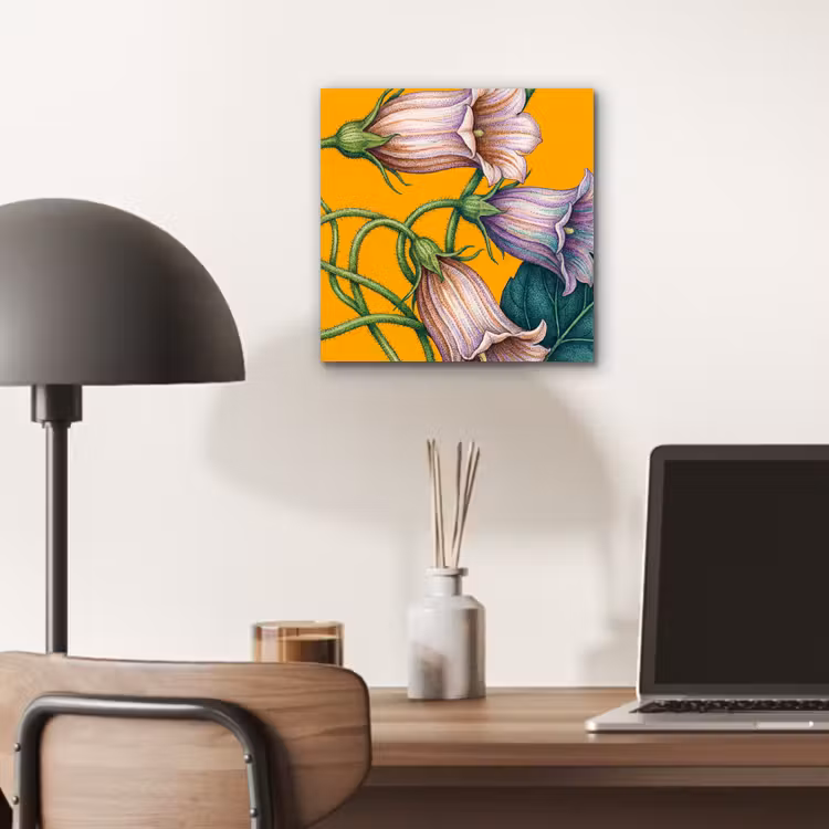 Alu-Dibond-Bild - Blumen – Botanik – Gelb - Bloemen - Botanisch - Geel aluminium wit klein