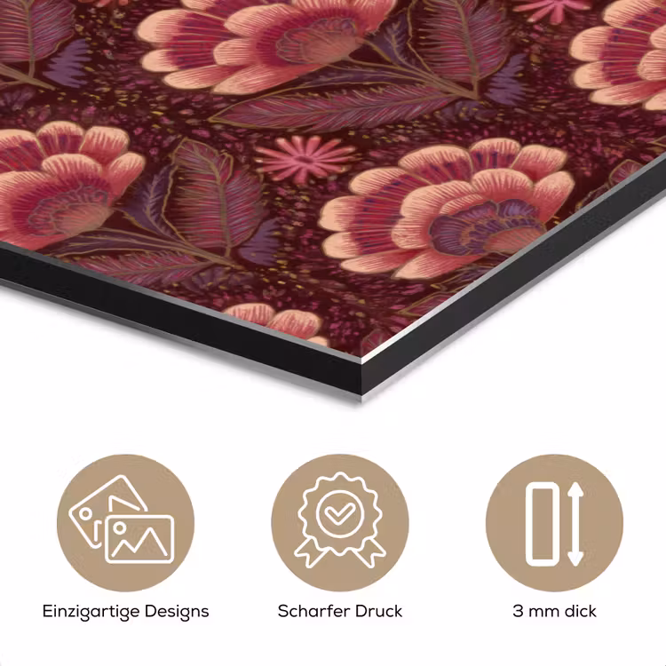 Bloemen - Waaier - Paars aluminium wit klein 46 -closeup_DE