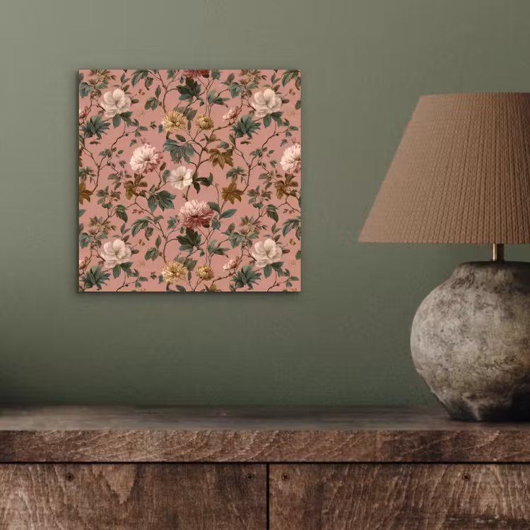 Bloemen - Klassiek - Roze aluminium wit klein 46 -sfeer2