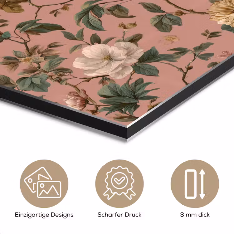Bloemen - Klassiek - Roze aluminium wit klein 46 -closeup_DE