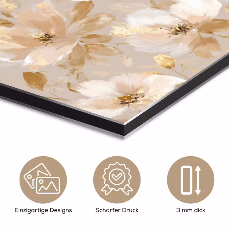 Bloemen - artistiek - Goud aluminium wit klein 46 -closeup_DE