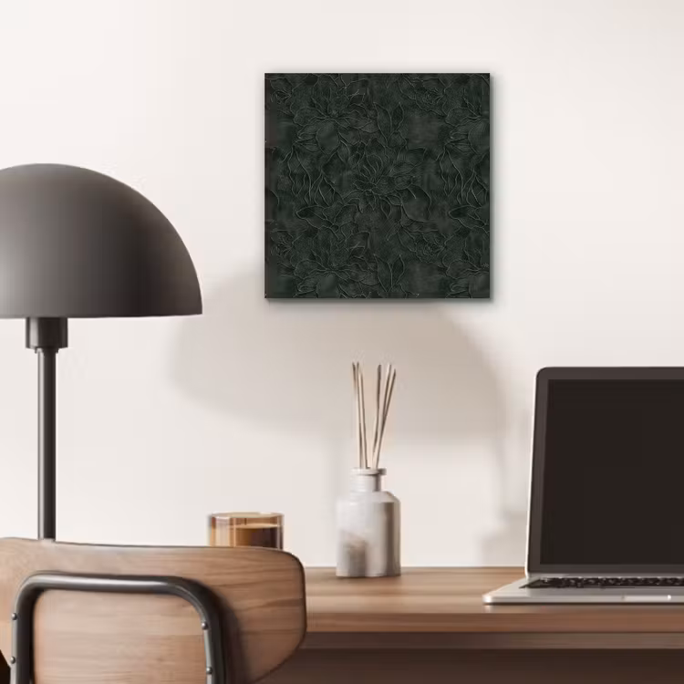 Bloemen - Lijnen - Groen aluminium wit klein 46 -sfeer5