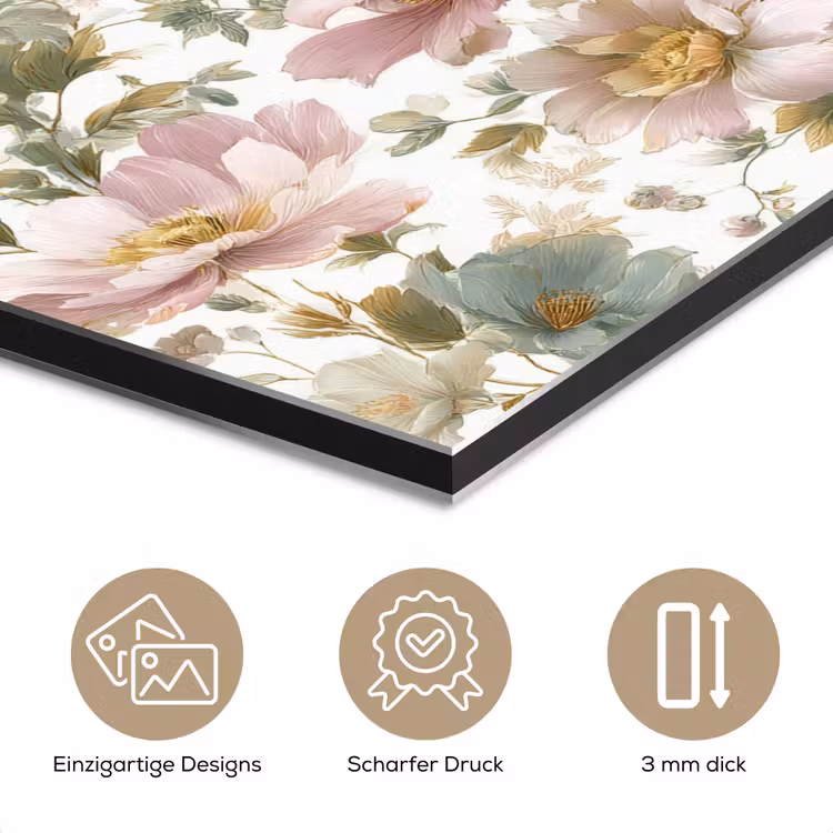 Bloemen - Patroon - Pastel aluminium wit klein 46 -closeup_DE
