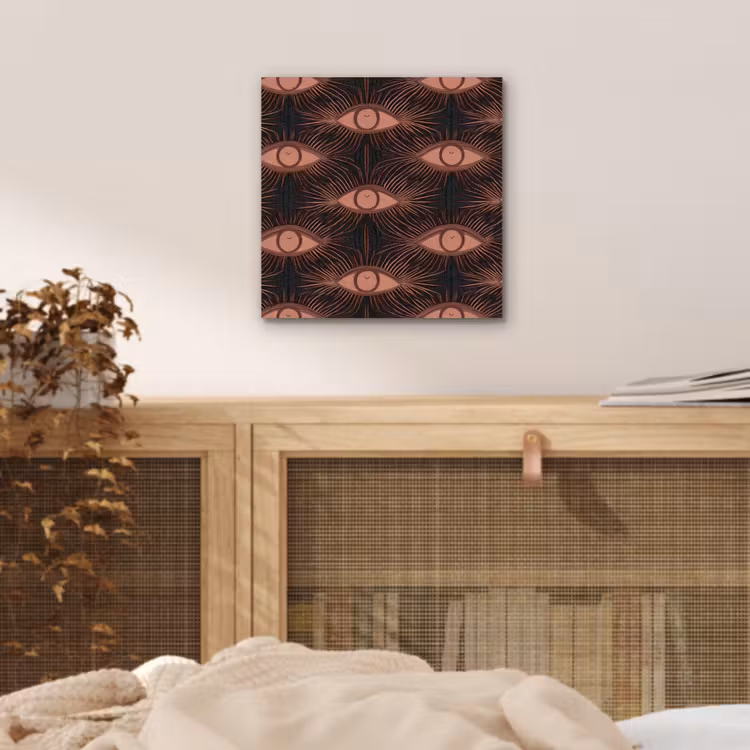 Boheems - Oog - Bruin aluminium wit klein 46 -sfeer3