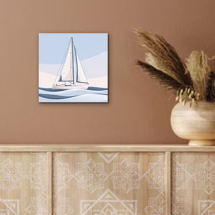 Boot - Zeil - Zee - Modern - Beige aluminium wit klein -sfeer4