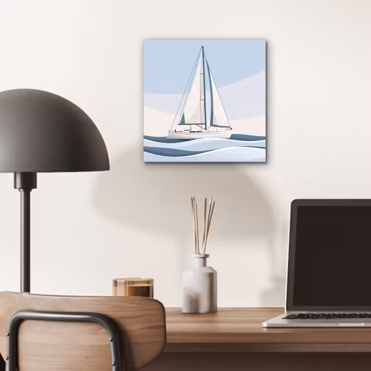 Boot - Zeil - Zee - Modern - Beige aluminium wit klein -sfeer5