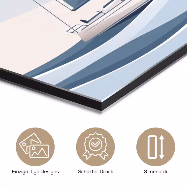 Boot - Zeil - Zee - Modern - Beige aluminium wit klein -closeup_DE