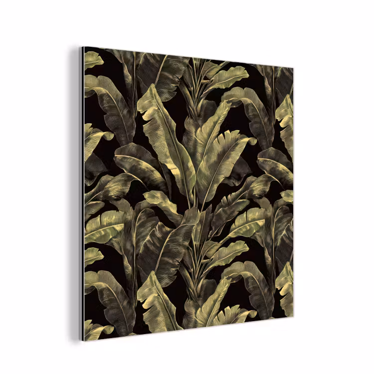Botanisch - Bladeren - Groen aluminium wit klein 46 -3d