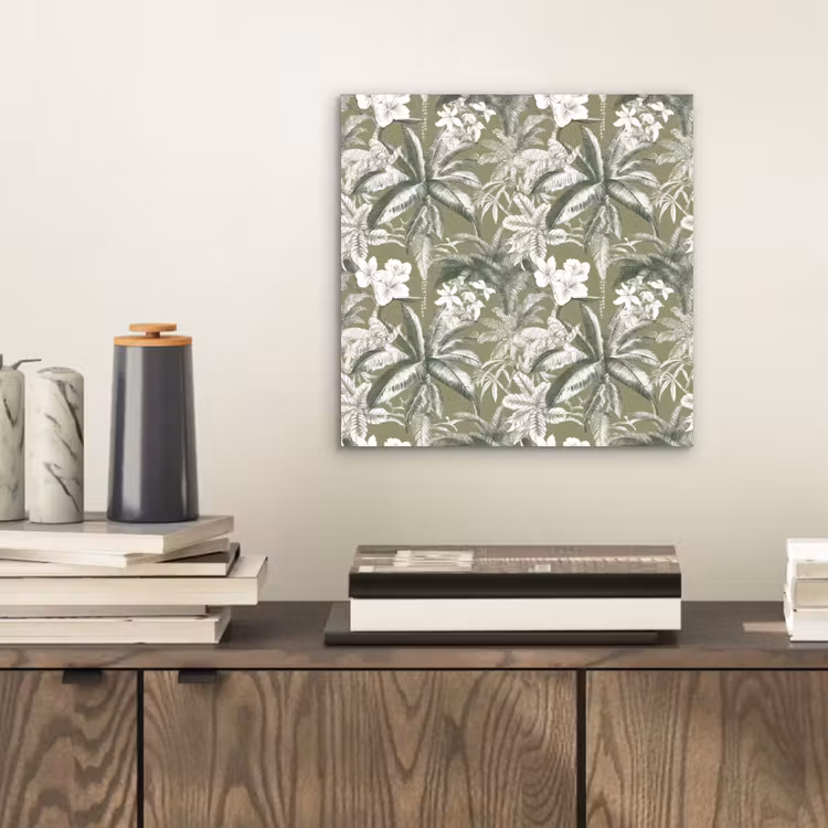 Botanisch - Bloemen - Groen aluminium wit klein 46 -sfeer1