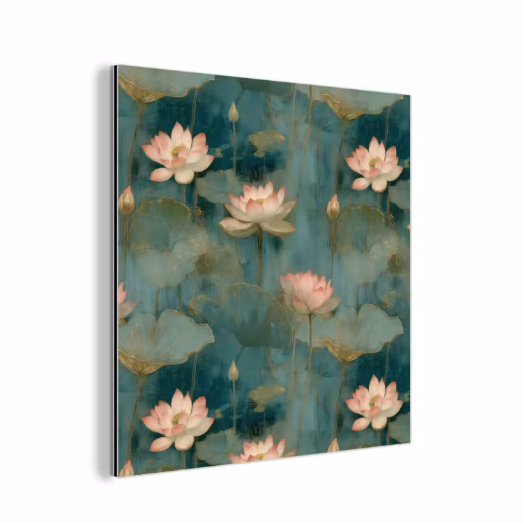 Botanisch - Bloemen - Roze aluminium wit klein 46 -3d
