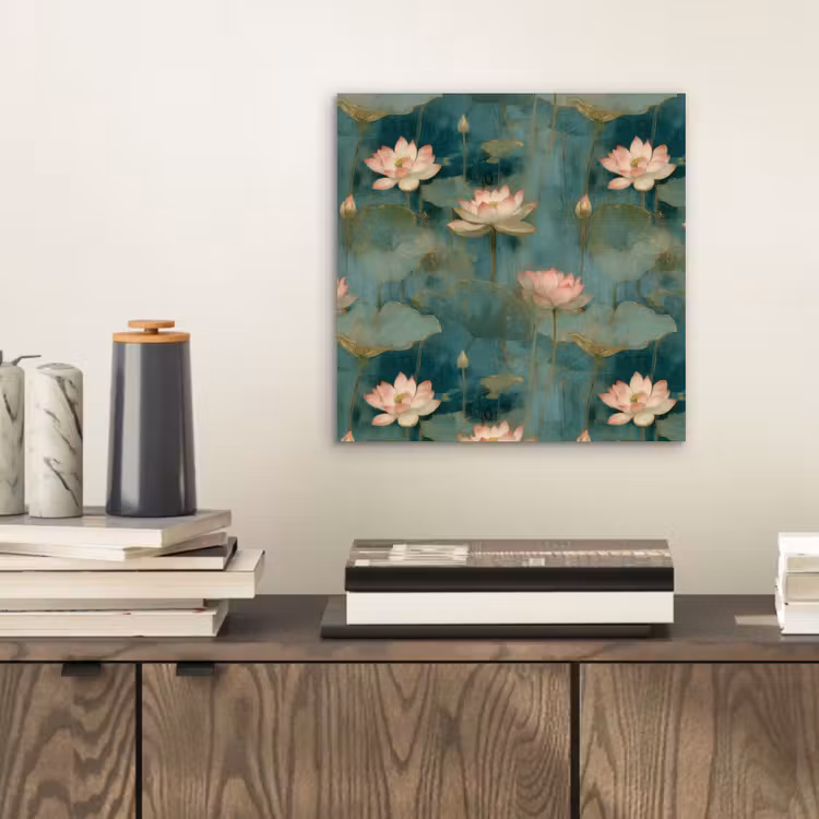 Botanisch - Bloemen - Roze aluminium wit klein 46 -sfeer1