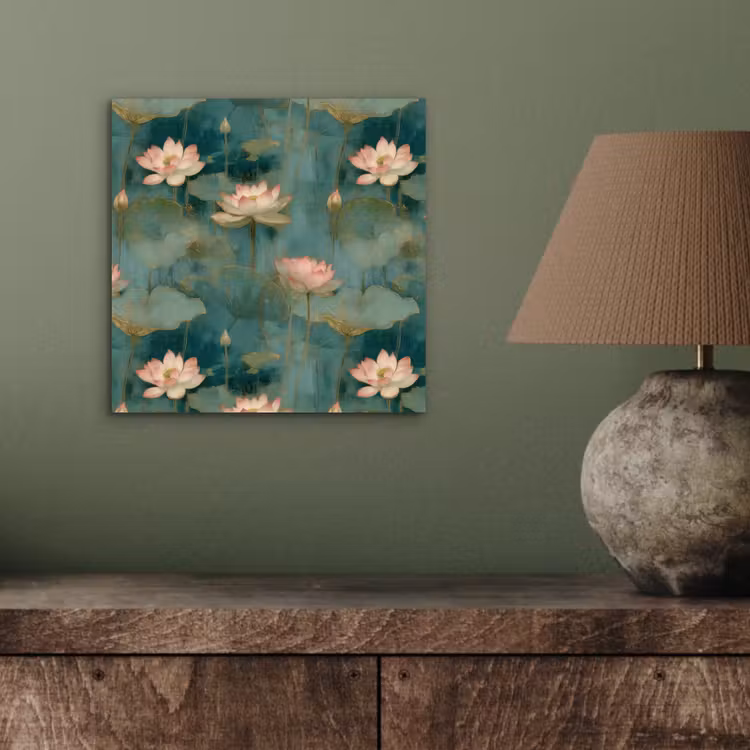 Botanisch - Bloemen - Roze aluminium wit klein 46 -sfeer2