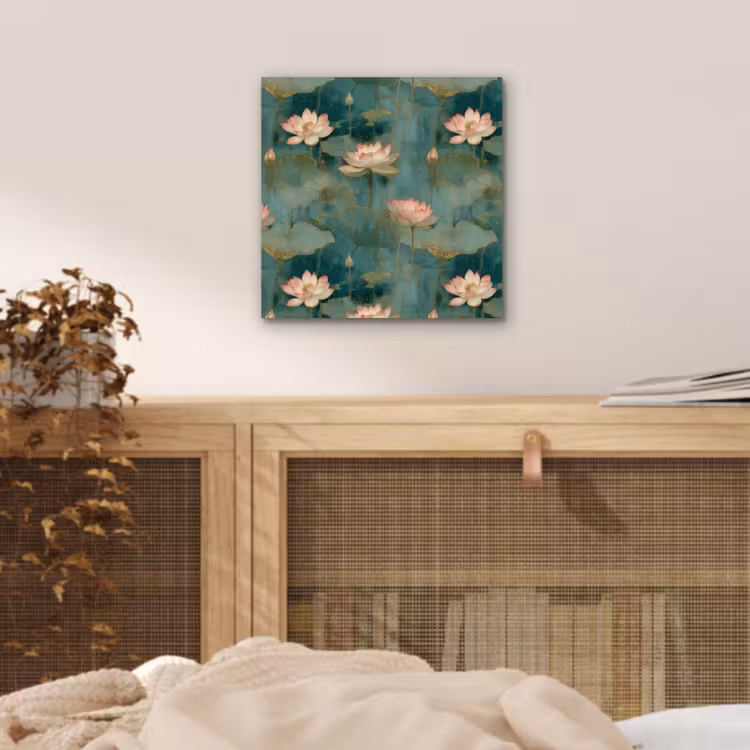 Botanisch - Bloemen - Roze aluminium wit klein 46 -sfeer3