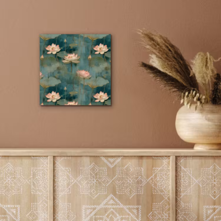 Botanisch - Bloemen - Roze aluminium wit klein 46 -sfeer4