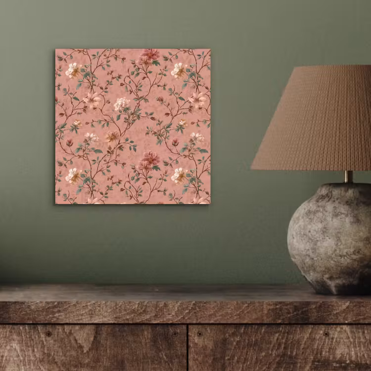 Botanisch - Bloemen - Roze aluminium wit klein 46 -sfeer2