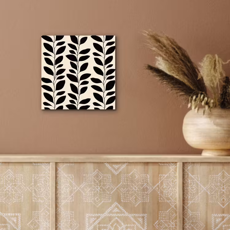 Botanisch - Dessin - Zwart - Beige aluminium wit klein 46 -sfeer4