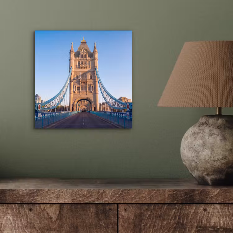 Brug - Toren - Architectuur - Klassiek - Blauw aluminium wit klein -sfeer2