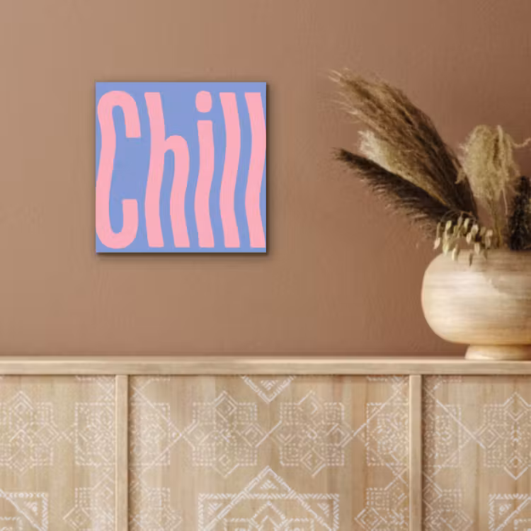 Chill - Roze - Blauw - Golvend aluminium wit klein -sfeer4