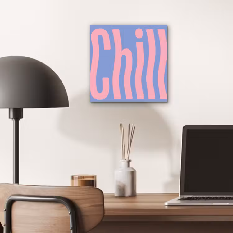 Chill - Roze - Blauw - Golvend aluminium wit klein -sfeer5