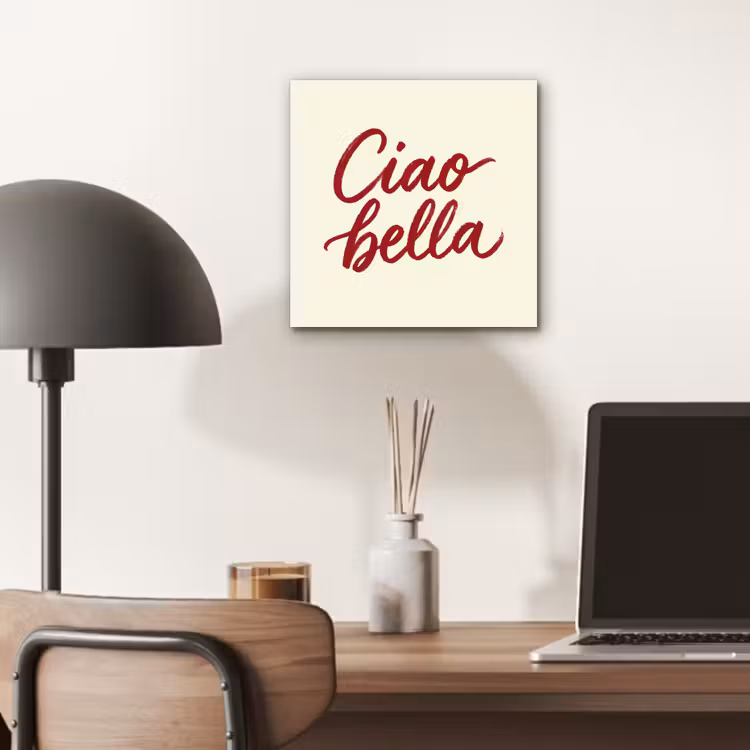 Ciao bella - Rood - Wit - Minimalistisch aluminium wit klein -sfeer5