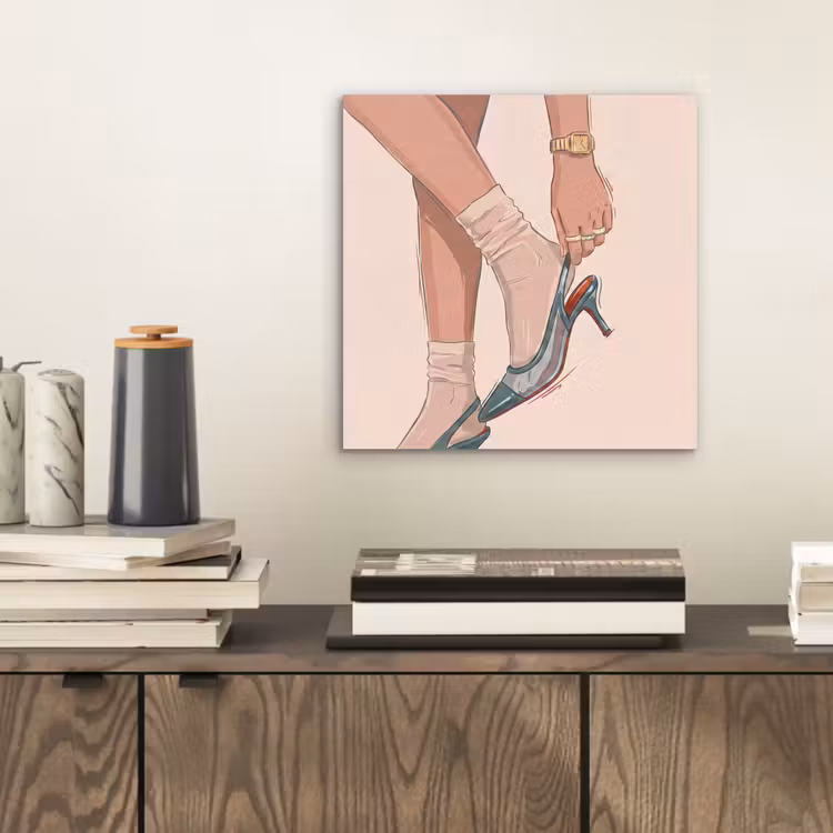 Vrouw - Schoen - Mode - Lifestyle - Groen aluminium wit klein -sfeer1