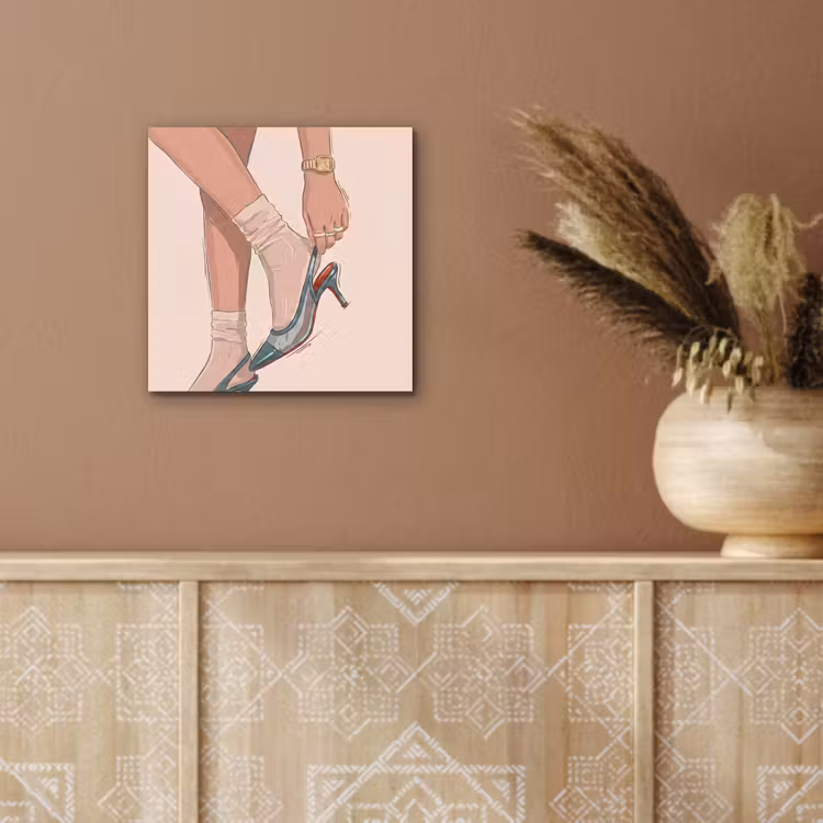 Vrouw - Schoen - Mode - Lifestyle - Groen aluminium wit klein -sfeer4