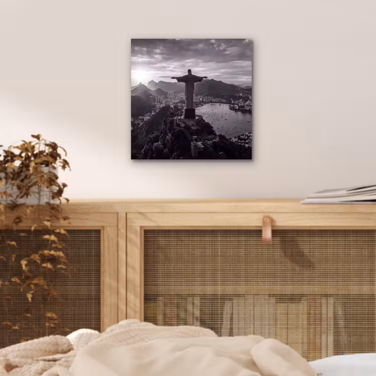Monument - Stadsgezicht - Landschap - Zwart-wit aluminium wit klein -sfeer3