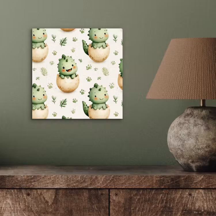Dino - Eieren - Groen aluminium wit klein 46 -sfeer2