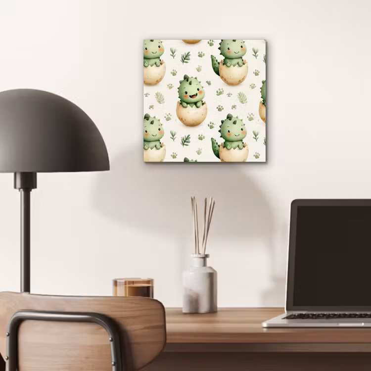 Dino - Eieren - Groen aluminium wit klein 46 -sfeer5