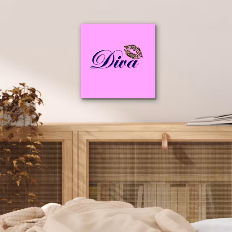 Diva - Lip - Panterprint - Roze aluminium wit klein -sfeer3