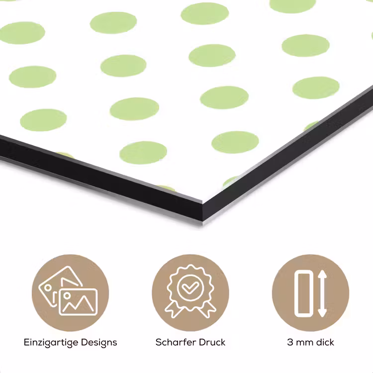 Dots - Klassiek - Groen aluminium wit klein 46 -closeup_DE