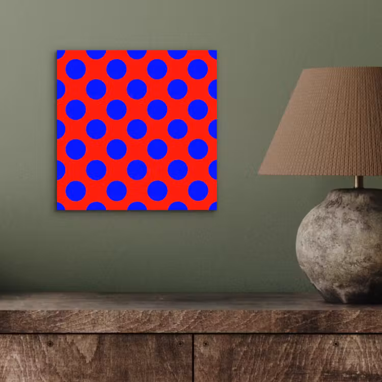Dots - Klassiek - Rood aluminium wit klein 46 -sfeer2