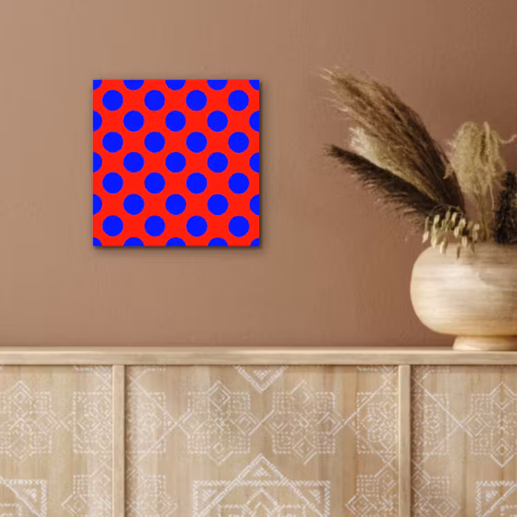 Dots - Klassiek - Rood aluminium wit klein 46 -sfeer4