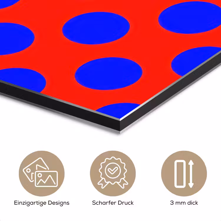 Dots - Klassiek - Rood aluminium wit klein 46 -closeup_DE