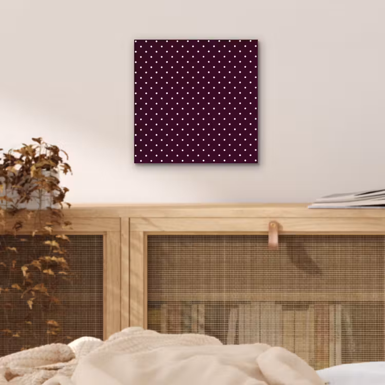 Stippen - Modern - Paars aluminium wit klein 46 -sfeer3