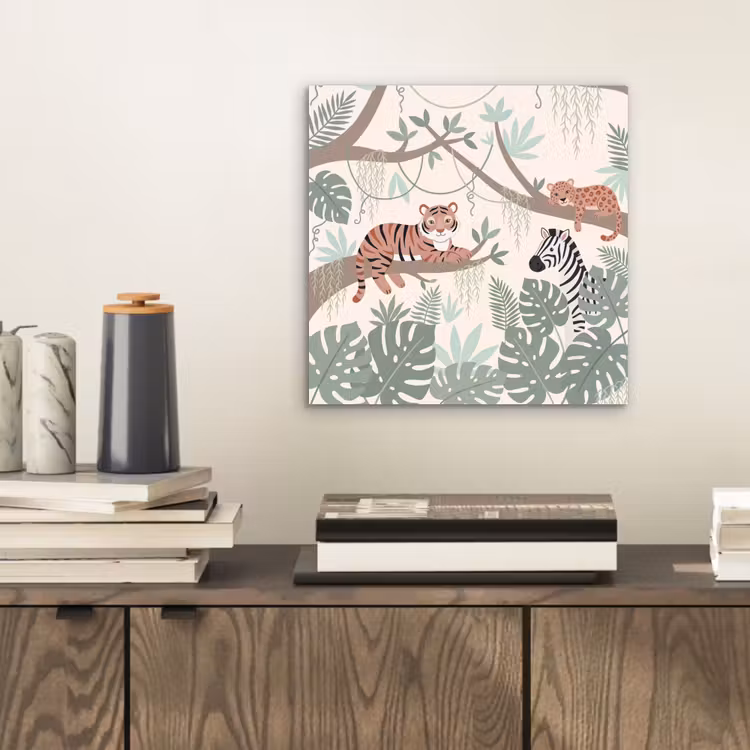 Jungle - Rustiek - Pastel aluminium wit klein -sfeer1