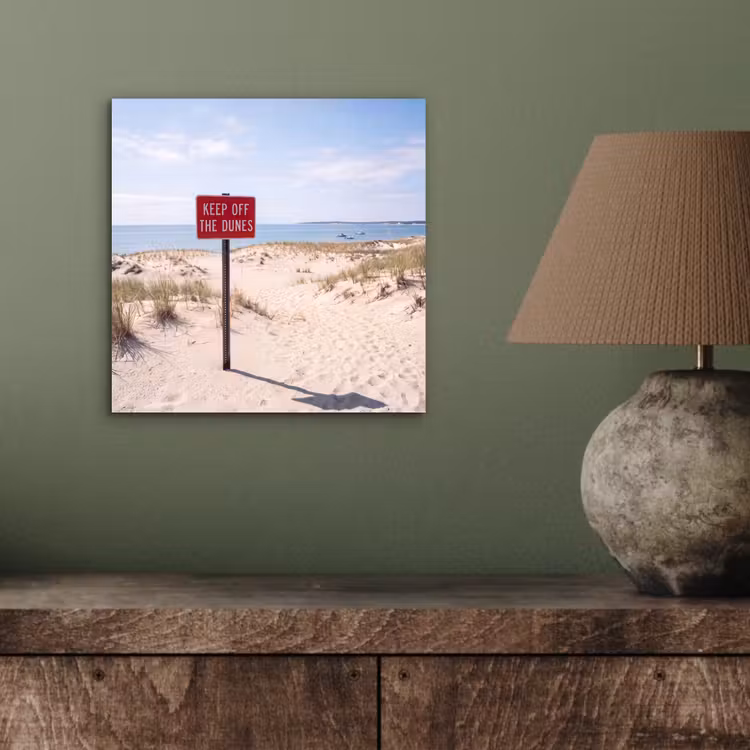 Duin - Bord - Kust - Landschap - Rood aluminium wit klein -sfeer2
