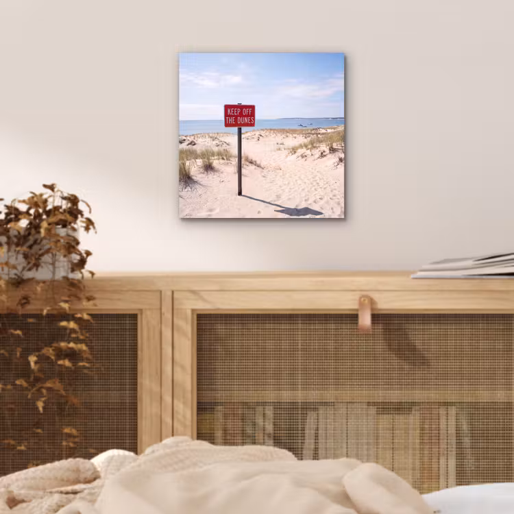 Duin - Bord - Kust - Landschap - Rood aluminium wit klein -sfeer3