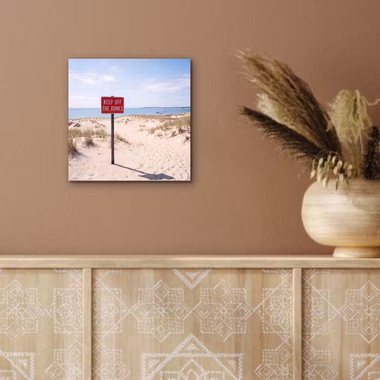 Duin - Bord - Kust - Landschap - Rood aluminium wit klein -sfeer4