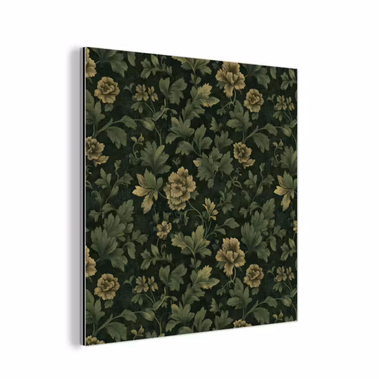 Donker - Groen - Goud - Botanisch aluminium wit klein 46 -3d