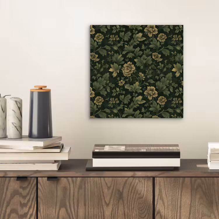 Donker - Groen - Goud - Botanisch aluminium wit klein 46 -sfeer1
