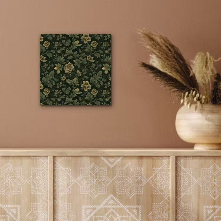 Donker - Groen - Goud - Botanisch aluminium wit klein 46 -sfeer4