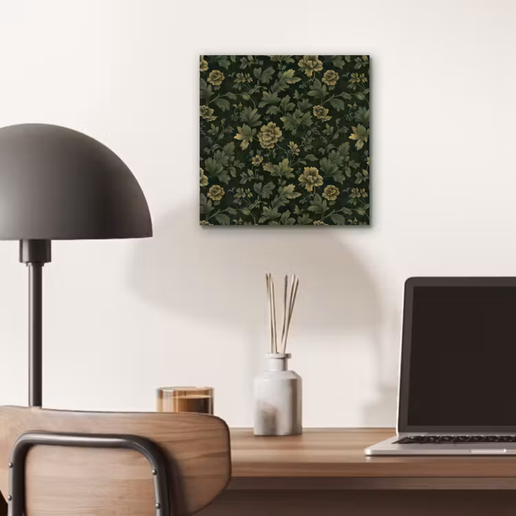 Donker - Groen - Goud - Botanisch aluminium wit klein 46 -sfeer5
