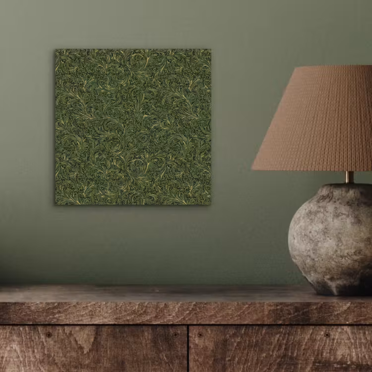 Donker - Groen - Krullend - Botanisch aluminium wit klein 46 -sfeer2