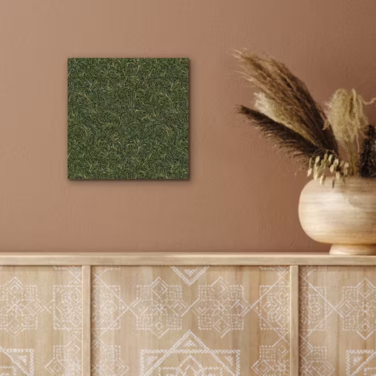 Donker - Groen - Krullend - Botanisch aluminium wit klein 46 -sfeer4