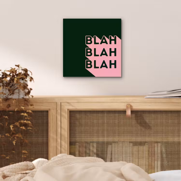 Donkergroen - Tekst - Schaduw - Grafisch aluminium wit klein -sfeer3