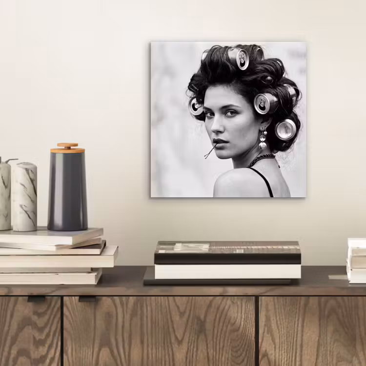Edgy - Vrouw - Zwart - Wit aluminium wit klein -sfeer1
